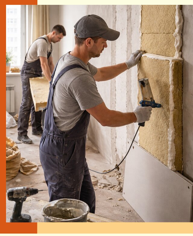 Утепление стен изнутри в Тамбове — качественно и эффективно